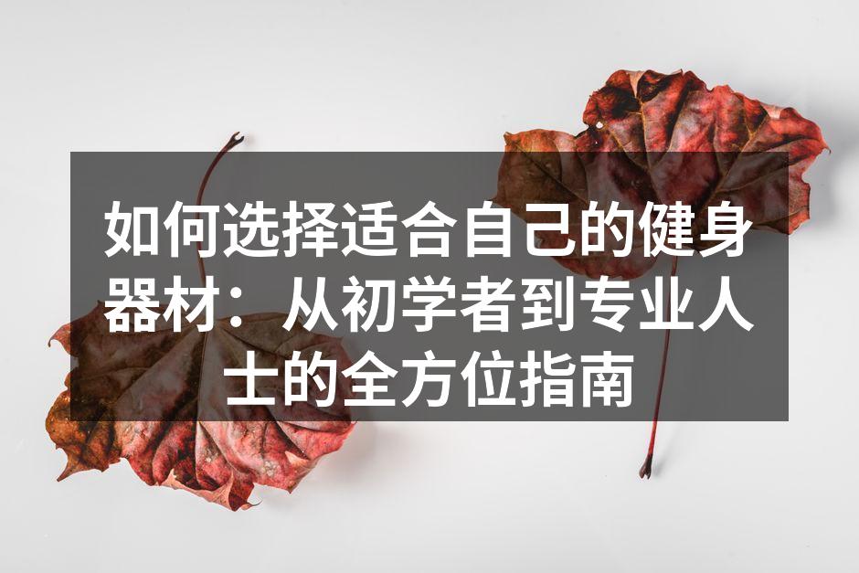 适合家庭使用的多功能健身器材